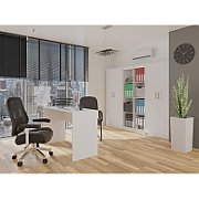 Filing cabinet OLIV 2D 74x35x180 cm  white