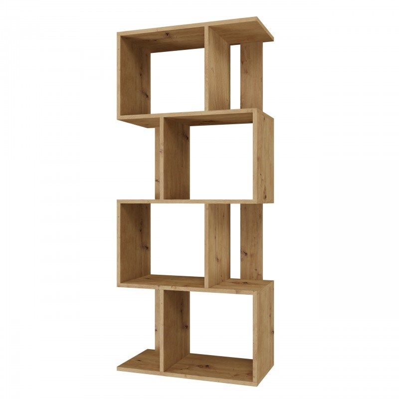 Bookcase FIESTA 4P 59.5x30x140 cm  artisan oak