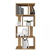 Bookcase FIESTA 4P 59.5x30x140 cm  artisan oak