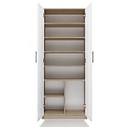 Filing cabinet OLIV 2D 74x35x180 cm  Sonoma/White