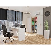 Filing cabinet OLIV 2D 74x35x180 cm  Sonoma/White