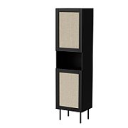Cabinet JUTA 50x39.5x190 black + linol calabria