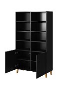 PAFOS bookcase 100x40x176.5 cm matte black