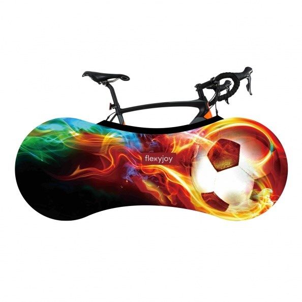 Flexyjoy Flexible universal bicycle cover with storage case  Football  FJB720
