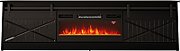 RTV GRANERO + fireplace cabinet 200x56.7x35 black/black gloss