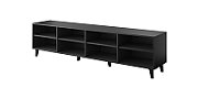 RTV cabinet ETNA 200x42x52 black matt + oak craft