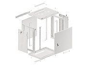 LANBERG WALL MOUNT RACK CABINET 19  12U 600X450