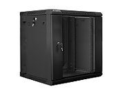 Lanberg WF02-6612-10B rack cabinet 12U Wall mounted rack Black