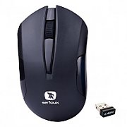 Mouse Serioux wireless, Drago 300, 1000dpi, negru, baterie AA inclusa, receptor nano, blister, USB