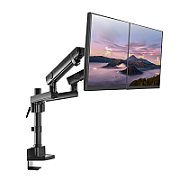 Maclean Desktop Mount for 2 LCD Monitors  Vesa 75x75 and 100x100  17-32   2x8kg  MC-812