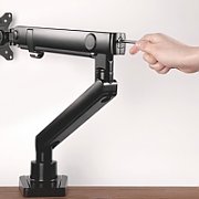 Maclean Desktop Mount for 2 LCD Monitors  Vesa 75x75 and 100x100  17-32   2x8kg  MC-812