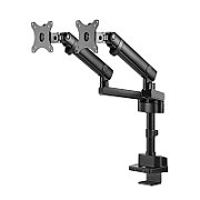 Maclean Desktop Mount for 2 LCD Monitors  Vesa 75x75 and 100x100  17-32   2x8kg  MC-812