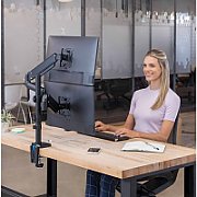 Fellowes Ergonomics arm for 2 vertical monitors - Platinum series