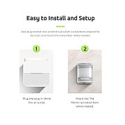 GreenBlue wireless entry signal  motion sensor  52 melodies  white  230V AC  max 8 sensors  GB212