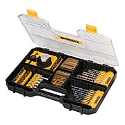 set of 100 pcs. Drill bits and drills