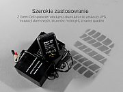 Green Cell ACAGM05 vehicle battery charger 2/6/12 V Black