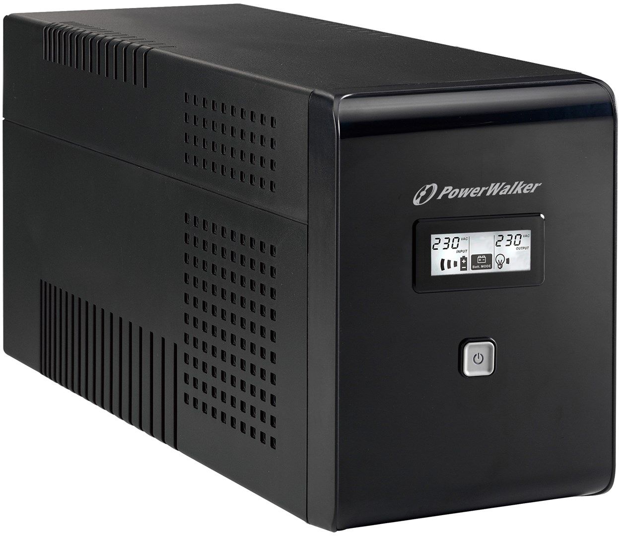 UPS PowerWalker VI 2000 LCD, 2000 VA, 1200 W, cu management, line-interactive, 2x Schuko, 2x C13, 1x C14, 1x RJ45, 12V/9Ah LCD, Tower, Negru