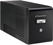 UPS PowerWalker VI 2000 LCD, 2000 VA, 1200 W, cu management, line-interactive, 2x Schuko, 2x C13, 1x C14, 1x RJ45, 12V/9Ah LCD, Tower, Negru