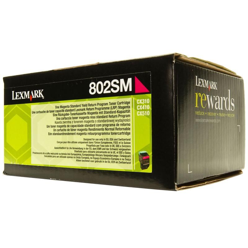 Cartus toner Lexmark 80C2SM0 ,Magenta ,2000 pagini ,Original (80C2SM0) 