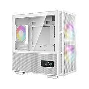 CARCASA DeepCool  CH360 DIGITAL WH , Mini Tower, ATX, fara sursa, 3xfan, USB 3.2 gen 1 x 1, USB 2.0 x 2, audio, PSU shroud, 4 sloturi expansiune, iluminare ARGB, alb,  R-CH360-WHAPE3D-G-1  (timbru verde 0.24lei)