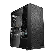 CARCASA PCCooler   , middle tower, gaming, fara sursa, suporta 7xfan, , PSU shroud, USB 3.1 gen x 1, USB 2.0 x 2, audio+mic, 5 sloturi expansiune, negru,  C3B310-BKP0-GL 