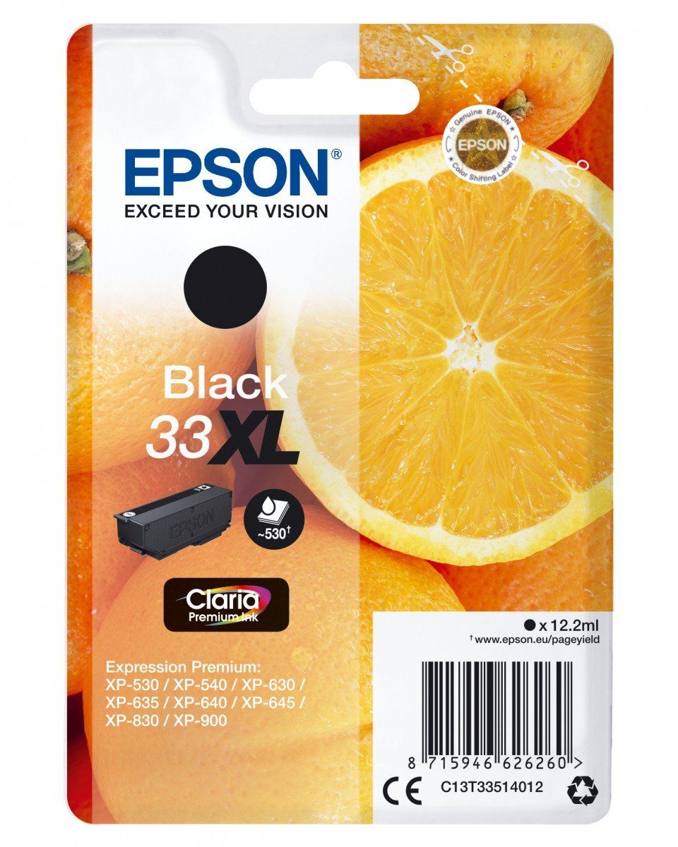 Cartus cerneala Epson C13T33514012 ,Negru ,530  pagini ,Original (C13T33514012)