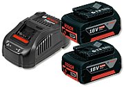 Bosch 2 x GBA 18V 5.0Ah + charger GAL