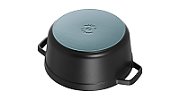 Staub Round Cast Iron Pot - Black  2.6 ltr