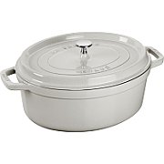 Staub Oval Cast Iron Pot - 3.2 ltr  White Truffle