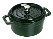 Round cast iron pot Staub - Green  1.7 ltr