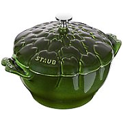 Staub Round Cast Iron Artichoke Pot - 3 ltr  Green