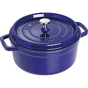 Staub Round Cast Iron Pot - 3.8 ltr  Blue
