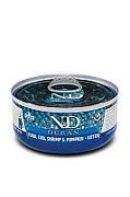 FARMINA N&D CAT OCEAN TUNA COD SHRIMP&PUMPKIN KITTEN 70g