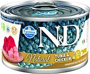 FARMINA N&D Cat Natural Tuna&Chicken- wet cat food - 140 g