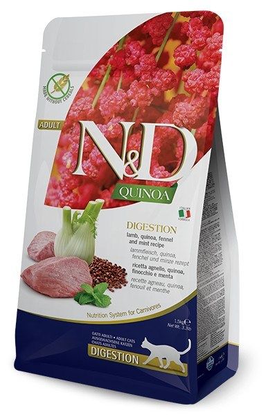 FARMINA N&D Quinoa Digestion Lamb and Fennel - dry cat food - 1 5 kg