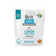Dry food for young dog (3 months - 2 years)  large breeds over 25 kg - Brit Care Dog Grain-Free Junior Large salmon 1kg