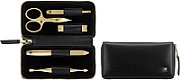 Zwilling Twinox Gold Edition Manicure Set - Black Leather Case  5 Pieces - Black