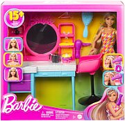 Barbie Hair Salon Totally Hair Set + MATTEL HKV00 Doll