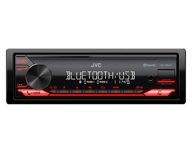 CAR RADIO JVC KDX-282BT RED