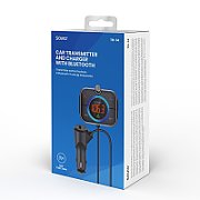 SAVIO FM transmitter  Bluetooth 5.0  QC/PD 3.0 charger  ENC  AUX OUT  Micro SD  TR-14  black