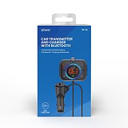 SAVIO FM transmitter  Bluetooth 5.0  QC/PD 3.0 charger  ENC  AUX OUT  Micro SD  TR-14  black