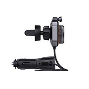 SAVIO FM transmitter  Bluetooth 5.0  QC/PD 3.0 charger  ENC  AUX OUT  Micro SD  TR-14  black