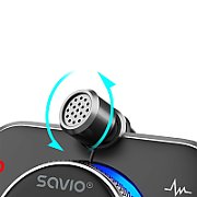 SAVIO FM transmitter  Bluetooth 5.0  QC/PD 3.0 charger  ENC  AUX OUT  Micro SD  TR-14  black