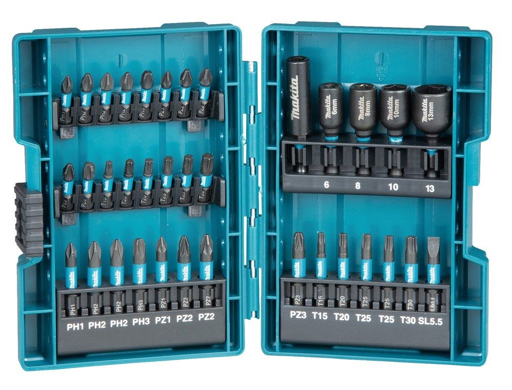 MAKITA END SET. IMPACT BLACK 35pcs.