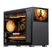 Jonsbo D31 Screen Micro-ATX Case  Tempered Glass - black