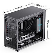 Jonsbo D31 MESH Screen Micro-ATX Case  Tempered Glass - black