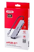 UNITEK HUB USB-C H1118A USB-A x3  USB-C  HDMI  SD  microSD