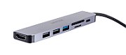 UNITEK HUB USB-C H1118A USB-A x3  USB-C  HDMI  SD  microSD