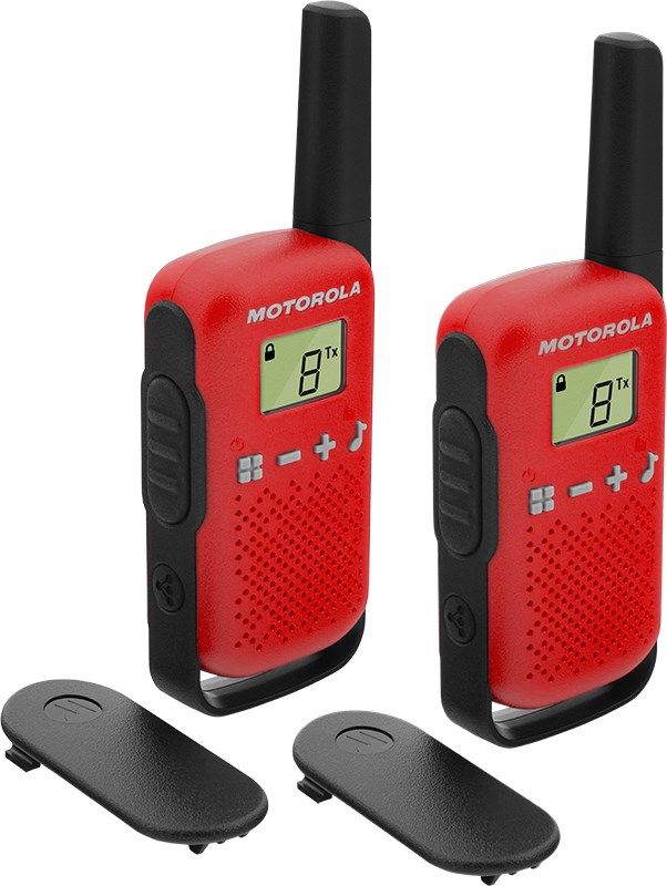 Motorola TALKABOUT T42 two-way radio 16 channels Black Red