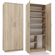 Filing cabinet OLIV 2D 74x35x180 cm  sonoma